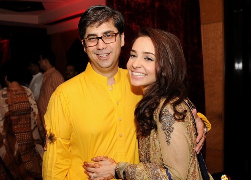 Faisel Naqvi and Juggan at their Dholki Juggan Kazim