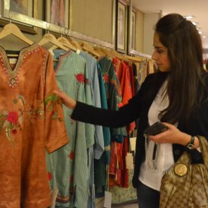 Saira Rizwan at Rano's Heirlooms opening
