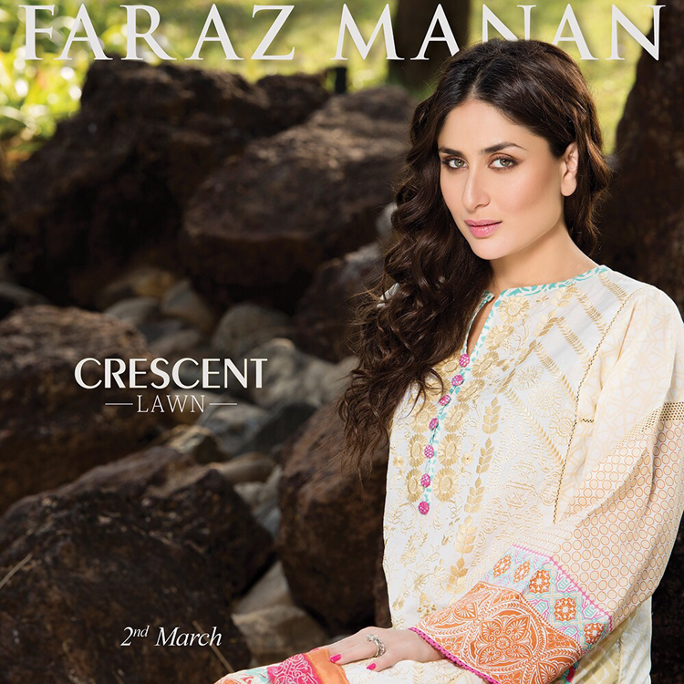 Faraz Manan Lawn Kareena Kapoor 2015