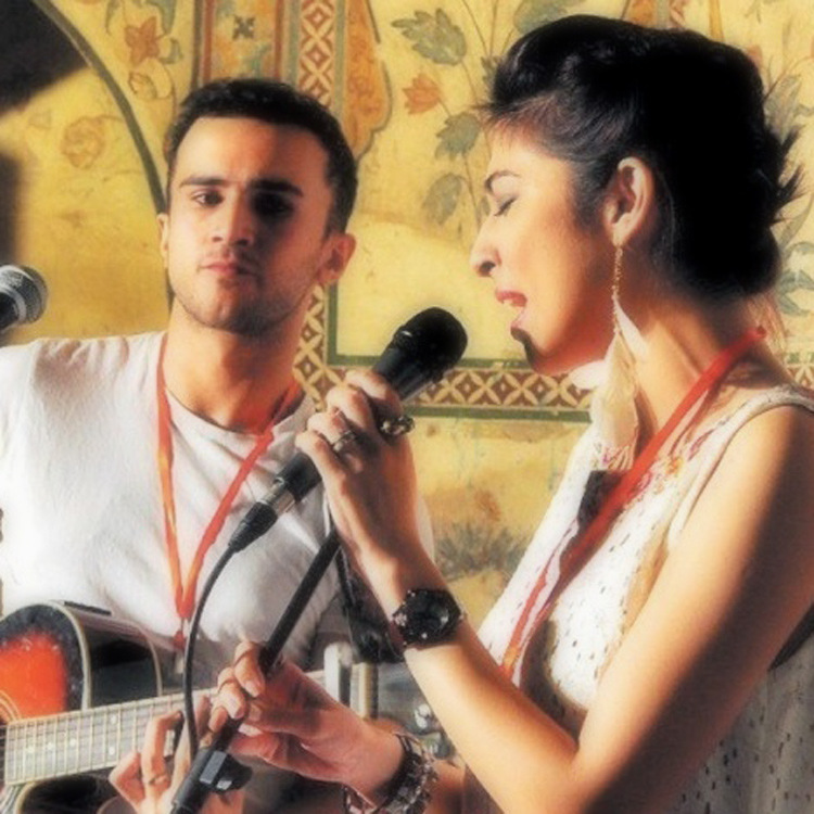 Meesha performs with Husband Mehmood