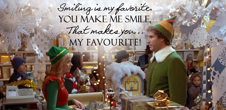 You Make Me Smile Quote Movie Elf