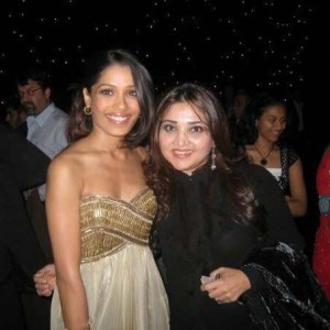Frieda Pinto and Huma Amir Adnan