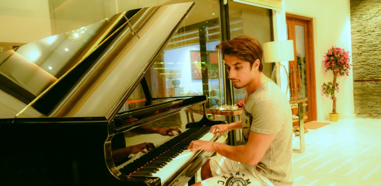 Ali Zafar Playing Grand Piano