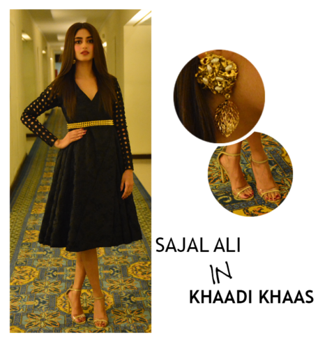 SAJAL ALI in khaadi khaas Hum Awards